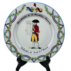 APILCO DESHOULIERES French Revolution Bicentenary Commemorative Plate Frappier